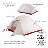 Bicycle Bike Packing Tents Naturehike Cloud Up Camping Tent 1-2-3 person Backpacking Tent