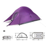 Bicycle Bike Packing Tents Naturehike Cloud - Ultralight  1-2 Person Double Layer Waterproof
