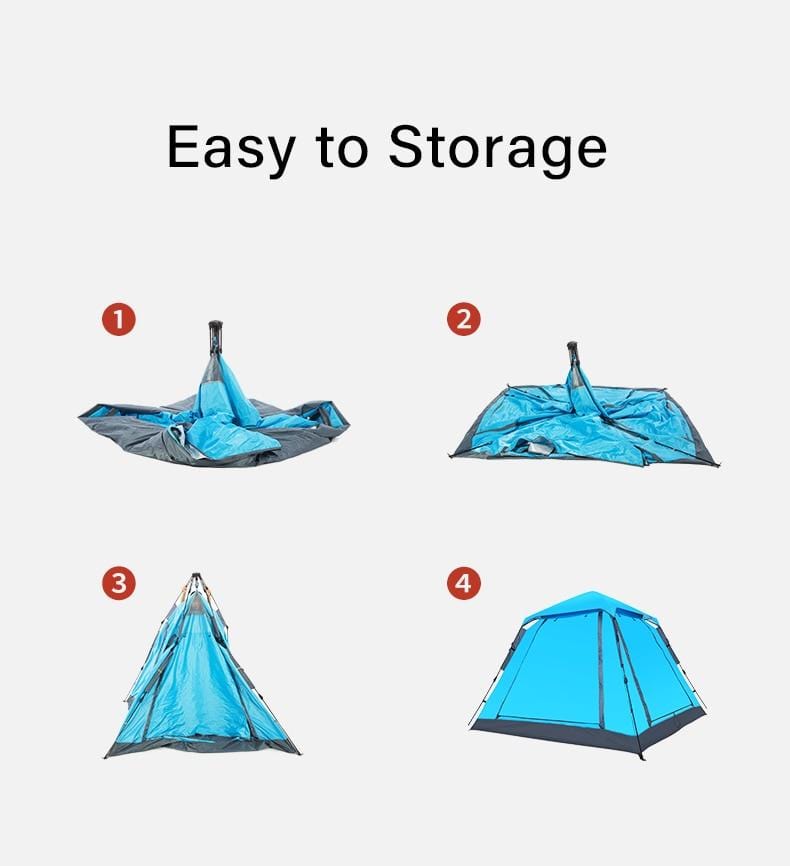 BSWolf Automatic Family Camping tent 4-person Waterproof