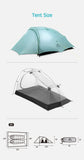 Bicycle Bike Packing Tent Naturehike 2 Person Waterproof Ultralight
