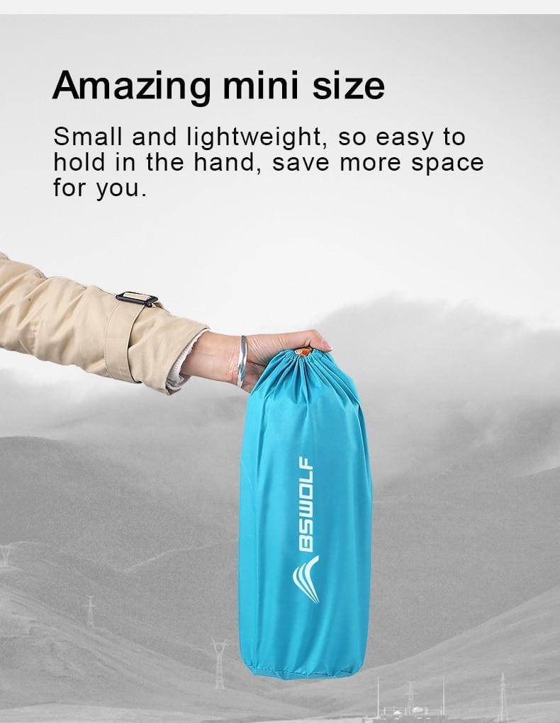 BSWOLF Inflatable Sleeping Mat Ultralight Air Mattress Single-Moisture-proof Pad