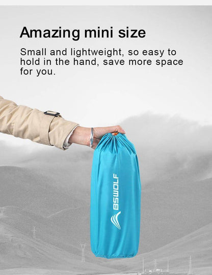 BSWOLF Inflatable Sleeping Mat Ultralight Air Mattress Single-Moisture-proof Pad