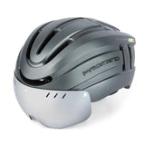 Bicycle Helmet with Goggles & Rear light Ultralight