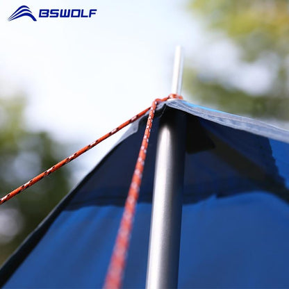 BSWolf 1 Pair Sun Shelter Iron Poles Awning
