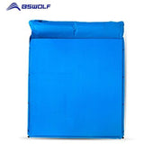 BSWolf Outdoor Inflatable Sleeping Mattress With Pillow  Thick 3cm