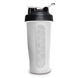 Protein Shaker Bottle Water Sports Drink White Powertrain 700ml