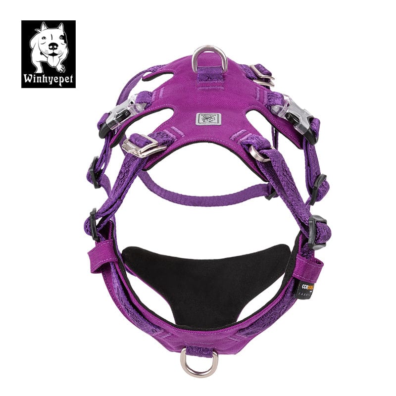 Whinhyepet Dog Harness Purple M