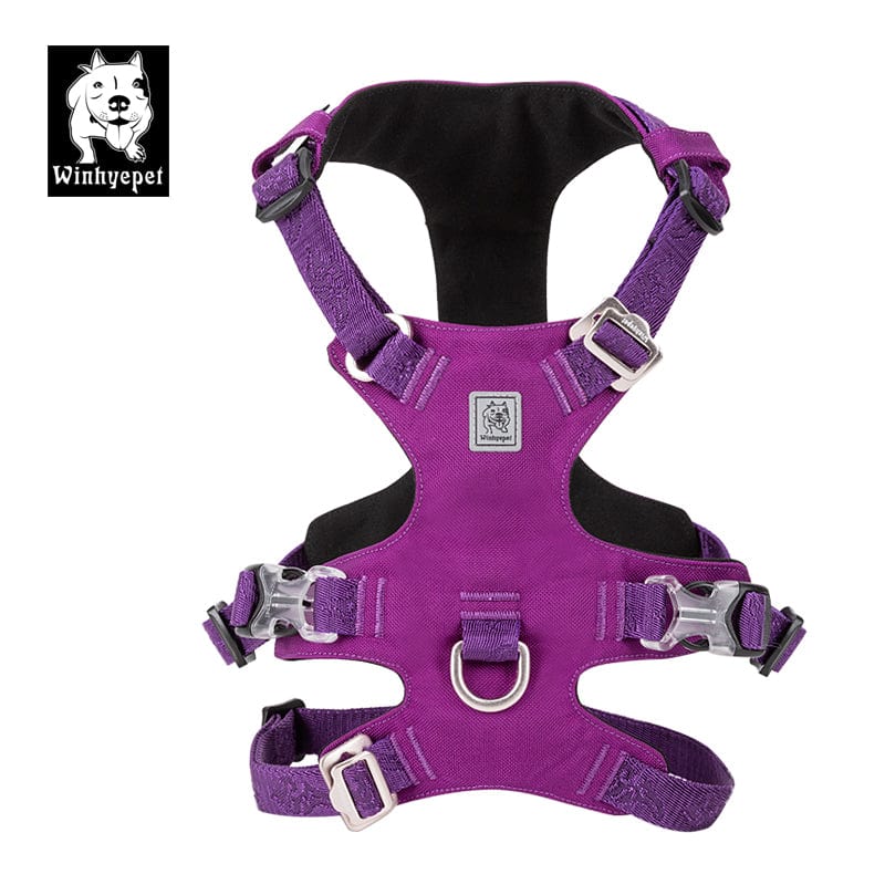 Whinhyepet Dog Harness Purple S