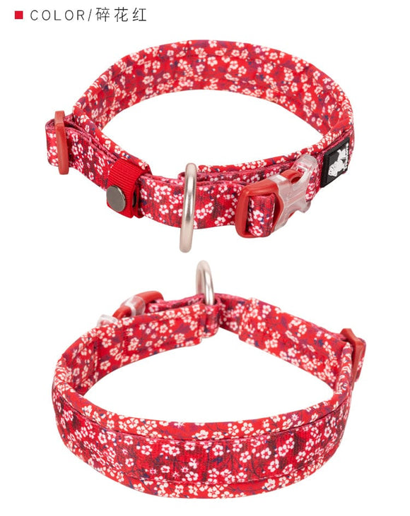 Floral Collar Poppy Red XL