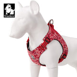 Floral Dog Harness Red M
