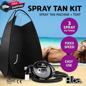 Alba. Spray Tan Machine Spray Gun Spray tent Kit HVLP 500W System Fixed Speed Sunless