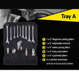 816pcs Tool Kit Trolley Case Mechanics Box Toolbox Portable DIY Set BK