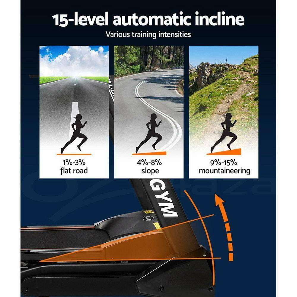 Everfit Treadmill Electric Auto Incline 18-Speed Levels