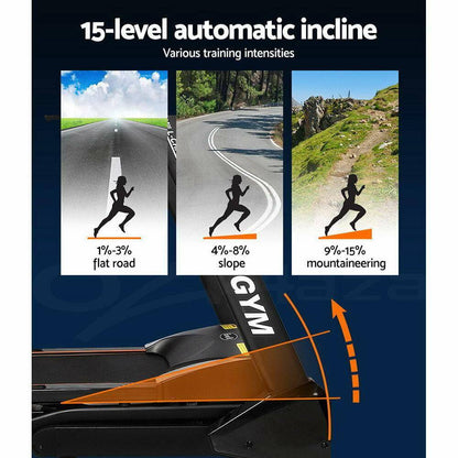 Everfit Treadmill Electric Auto Incline 18-Speed Levels