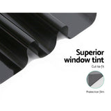 Window Tint Film-Black 76cm X 7m VLT 5% Car Auto House Glass