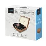 mbeat Aria Retro Turntable with Bluetooth & USB Disk Record