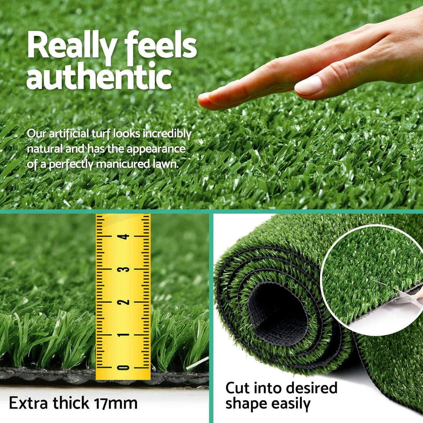 Primeturf Artificial Grass 1x20M Turf 17mm