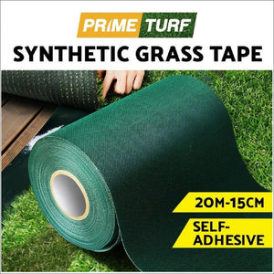Prime Turf Artificial Grass 15cmx20m Synthetic Self Adhesive Turf Joining Tape Weed Mat