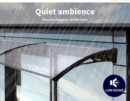 Window Door Awning Door Canopy Patio UV Sun Shield WHITE 1m x 6m DIY