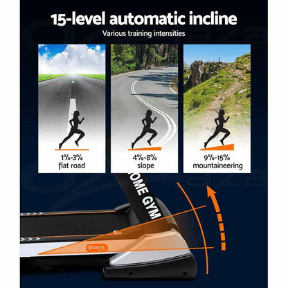 Everfit Treadmill Electric Auto Incline 12-Programs