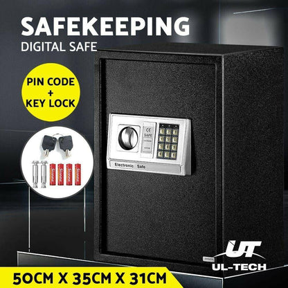 UL-TECH Electronic Safe Digital Security Box 50cm- 50cm x 35cm x 30.5cm