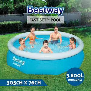 Above Ground Swimming Pool 305x76cm Fast Set Pool Family