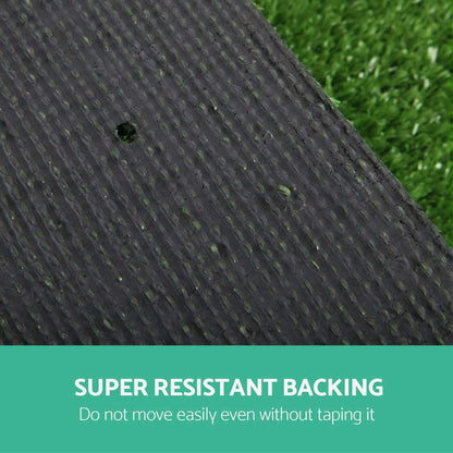 Prime Turf Artificial Grass 2mx5m 10mm Synthetic Fake Lawn Turf Plant Plastic Olive