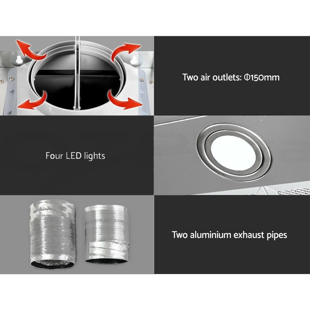 Devanti 1200mm Commercial BBQ Rangehood - Silver