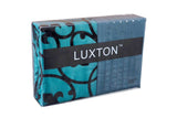 Luxton King Size Lyde Teal Black Flocking Quilt Cover Set(3PCS)
