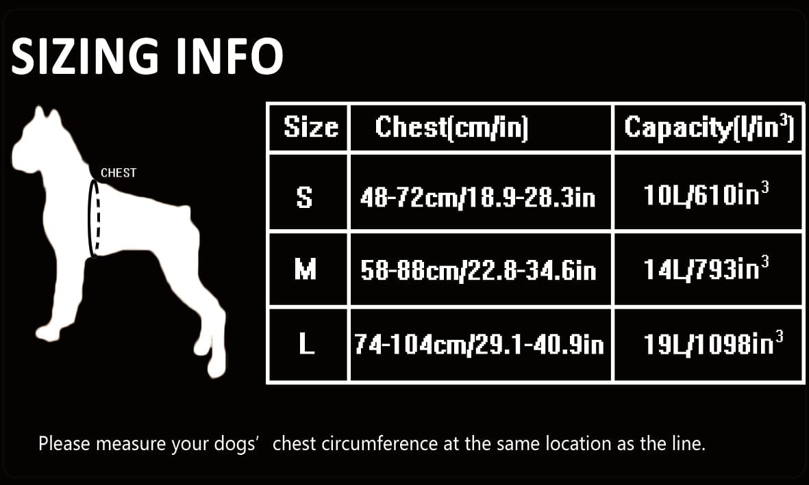 Dog Backpack Neon Yellow L