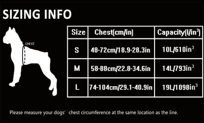 Dog Backpack Neon Yellow L