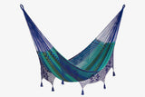 Hammock Deluxe Outdoor Cotton Mexican   in Caribe  Colour