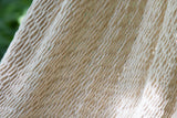 Hammock Deluxe Outdoor Cotton Mexican  in Cream Colour Queen Size