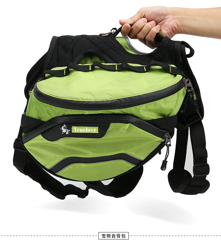 Dog Backpack Neon Yellow L