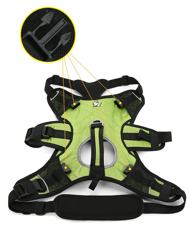 Dog Backpack Neon Yellow M